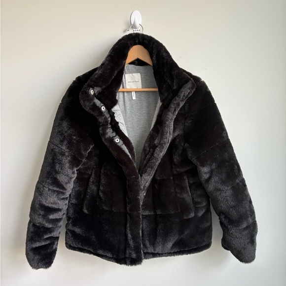 Avec Les Filles Faux Fur Puffer Jacket SMALL - Picture 4 of 8